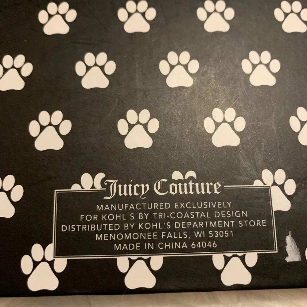 JUICY COUTURE trifold Scotty Dog print planner LNWOT